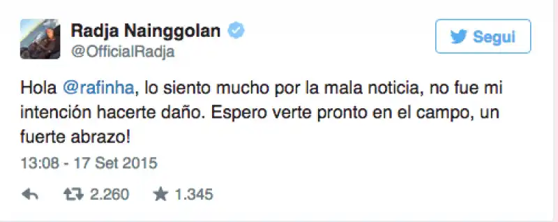 NAINGGOLAN TWEET