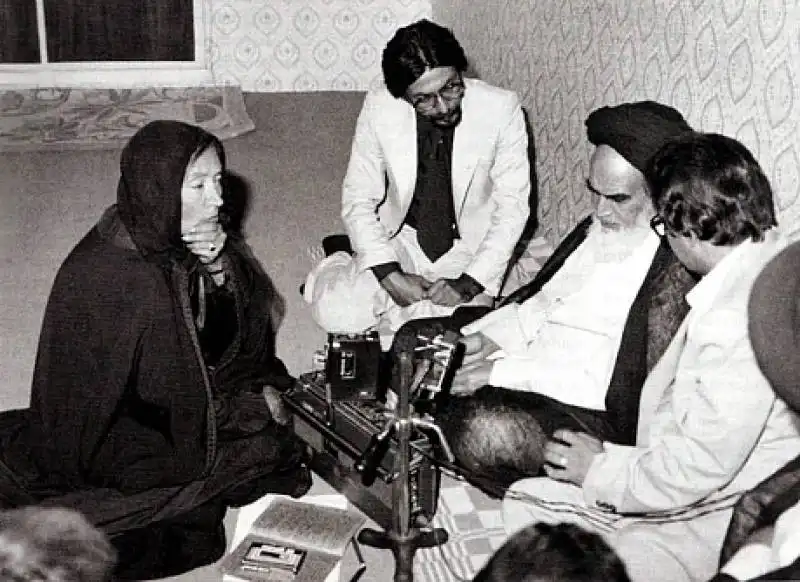 ORIANA FALLACI  E AYATOLLAH KHOMEINI