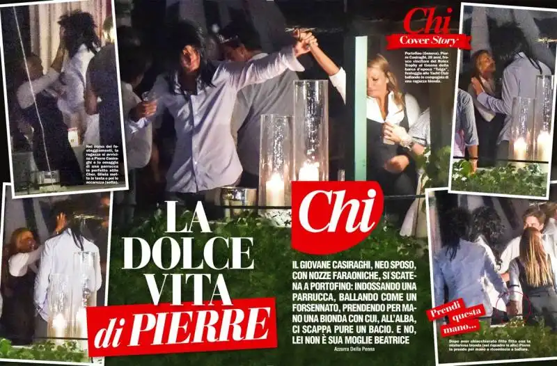 pierre casiraghi festeggia con un amica da chi  