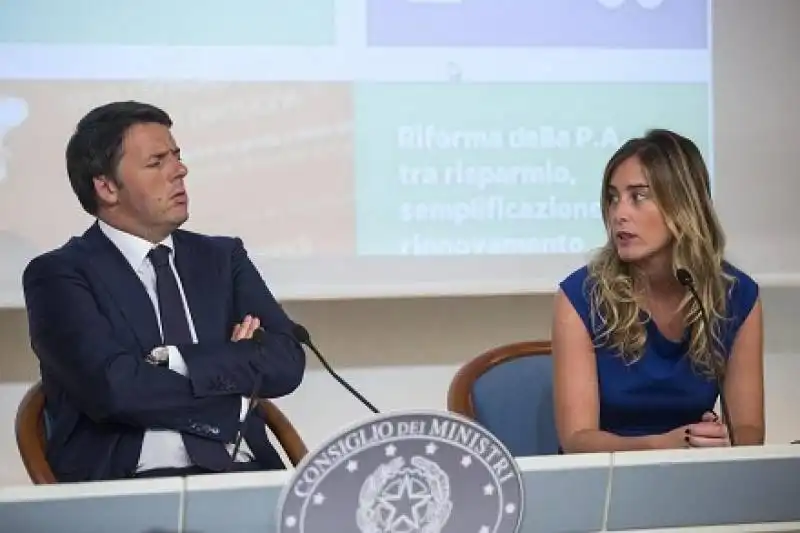 renzi a cernobbio con la boschi ni