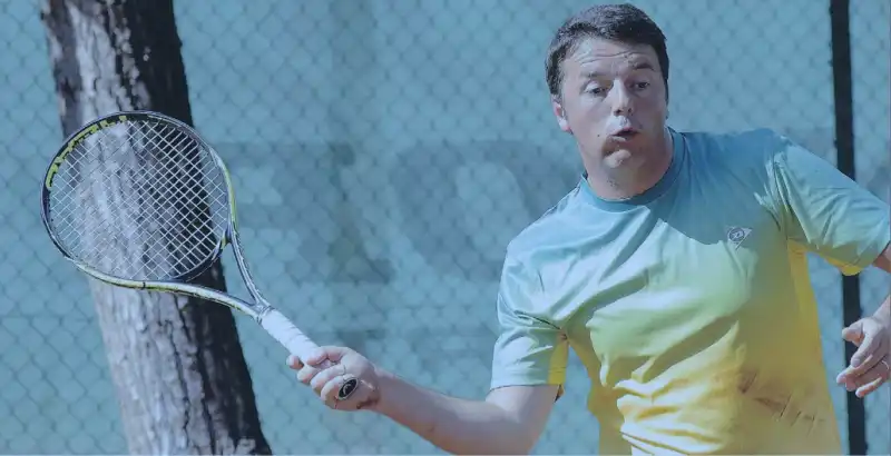 RENZI GIOCA A TENNIS