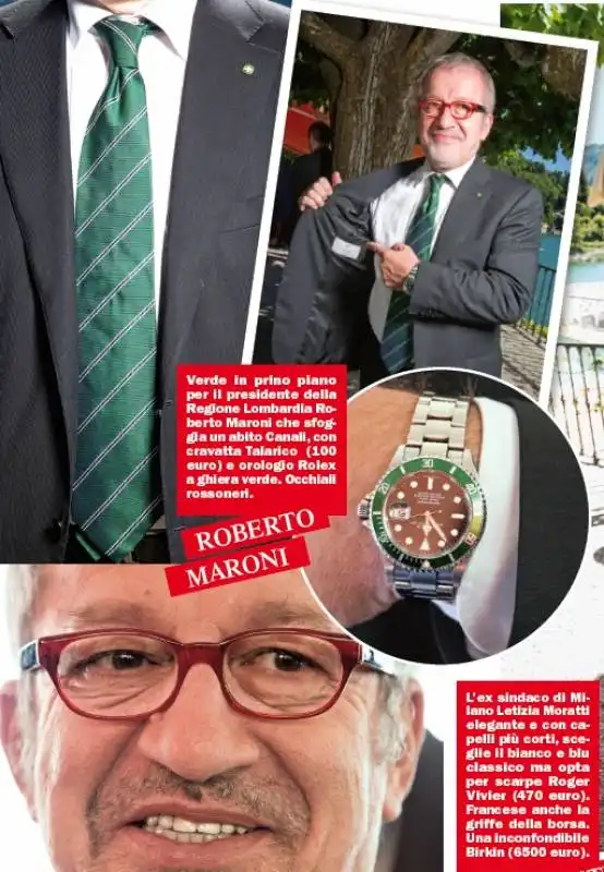 roberto maroni con rolex leghista