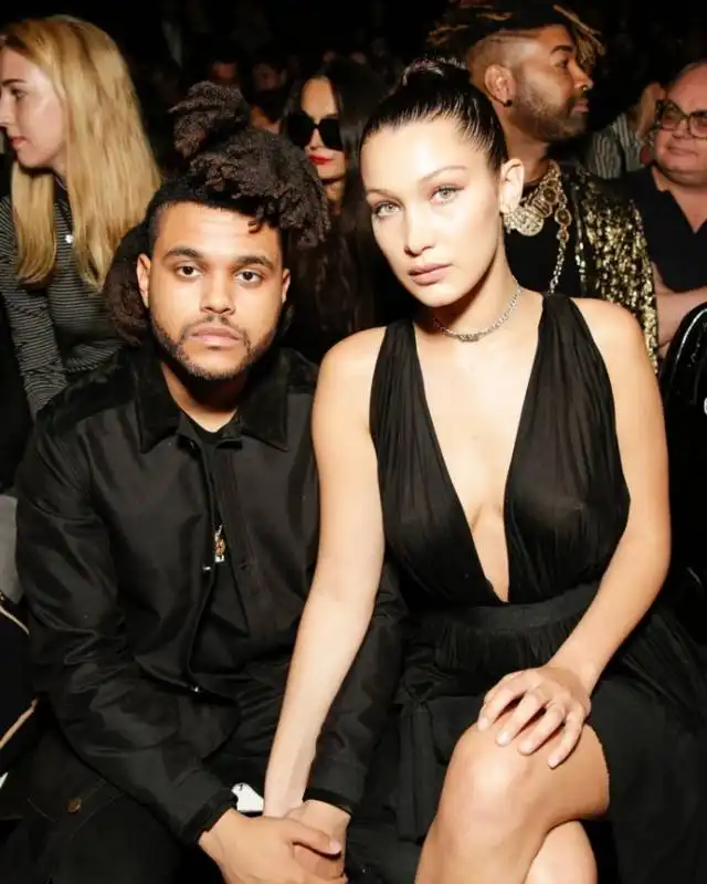 the weeknd con bella hadid