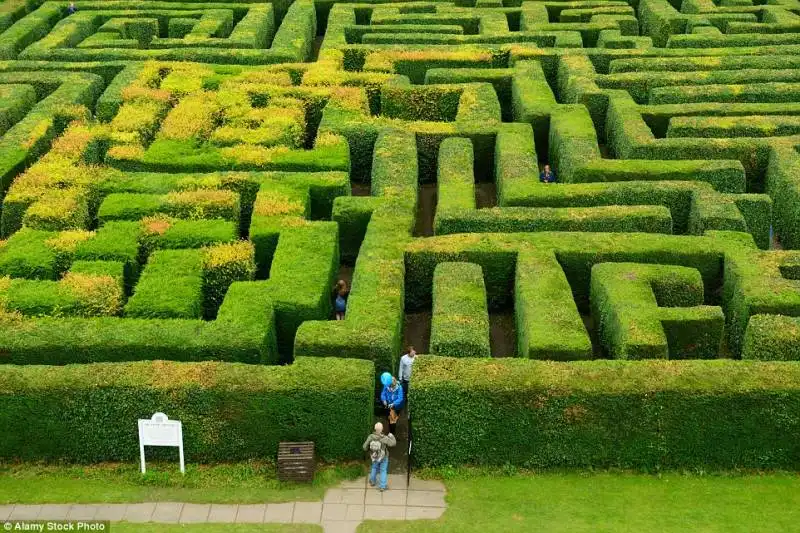 traquair house maze scozia