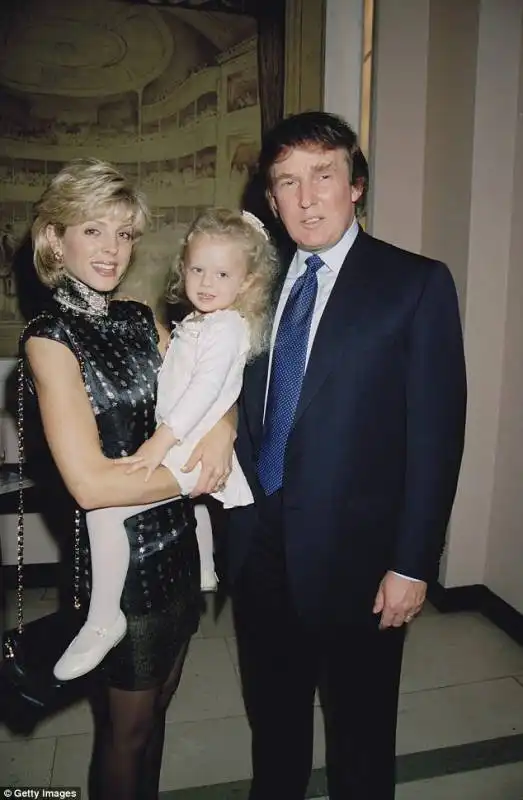 trump con marla maples e la figlia tiffany