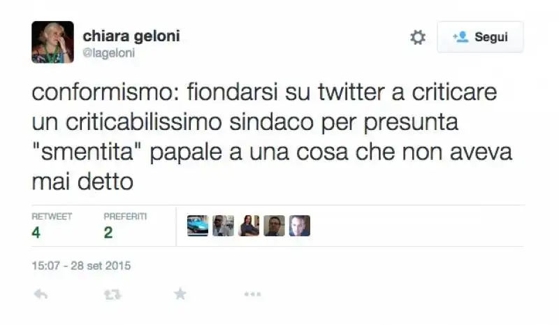 tweet in difesa di marino   