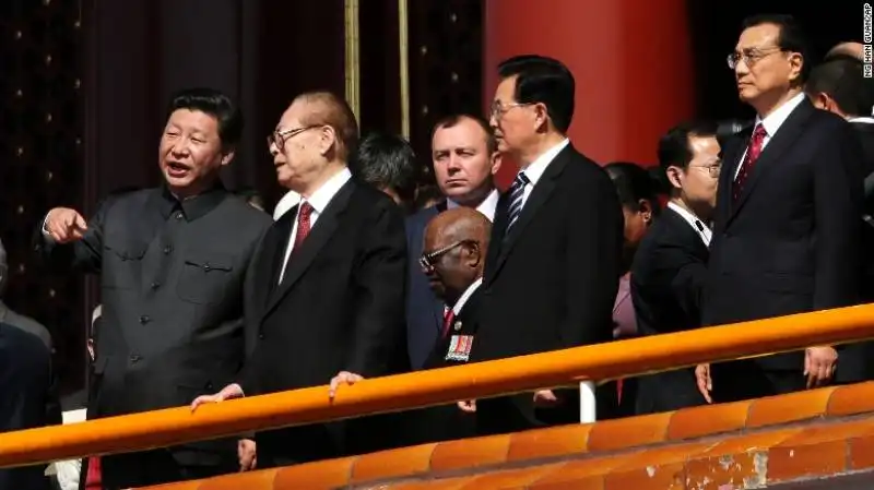 xi jinping con jiang zemin   hu jintao e li keqiang