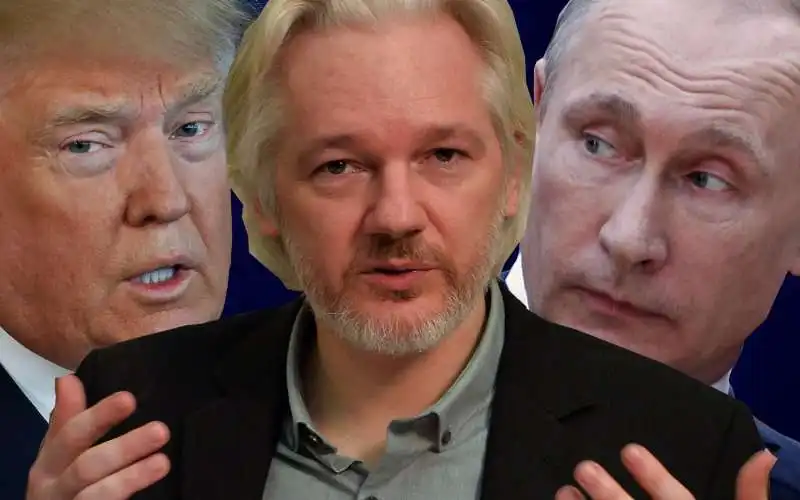 ASSANGE PUTIN TRUMP