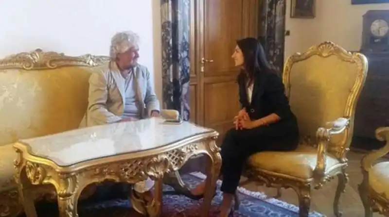 BEPPE GRILLO E VIRGINIA RAGGI