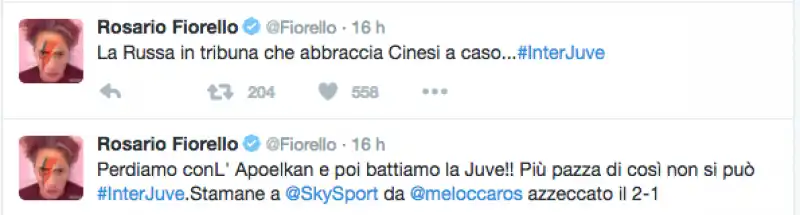 FIORELLO TWEET