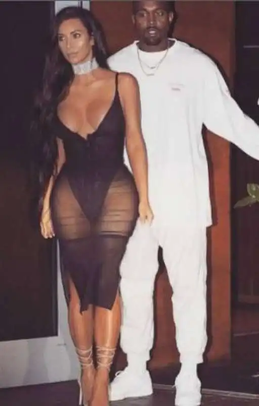 KIM KARDASHIAN CON IL MARITO KAYNE WEST A MIAMI