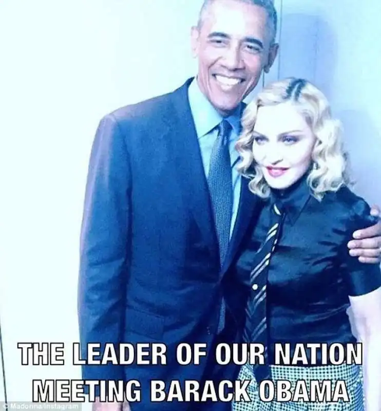 madonna e barack obama