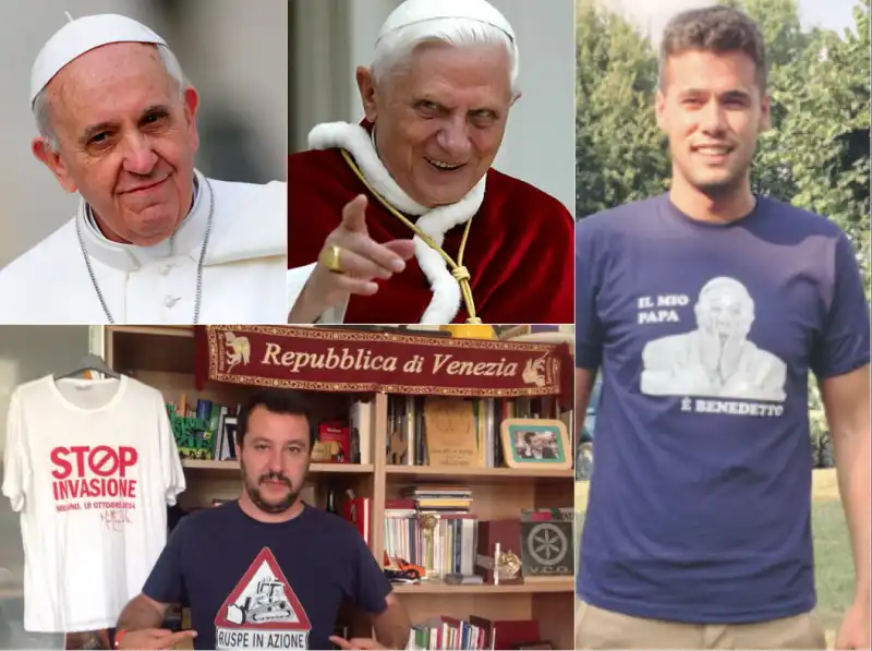 SALVINI BERGOGLIO RATZINGER CRIPPA