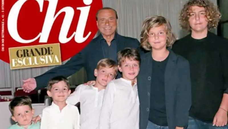 SILVIO BERLUSCONI CON I NIPOTI SU CHI 