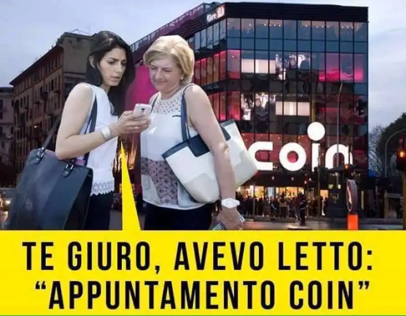 virginia raggi coni coin muraro