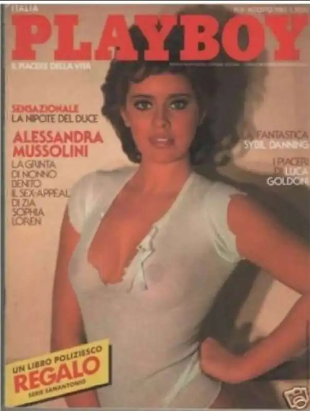 alessandra mussolini su playboy