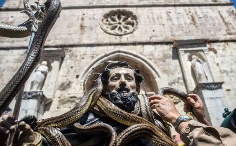 Cocullo, Abruzzo, la festa di San Domenico