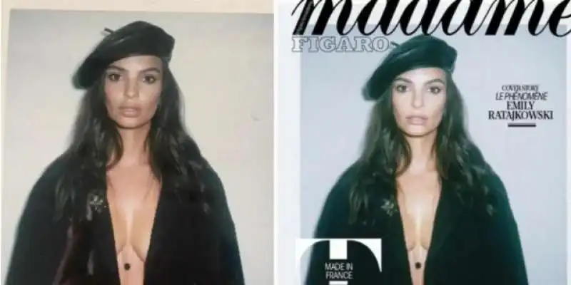 emily ratajkowski confronto tra tette photoshoppate