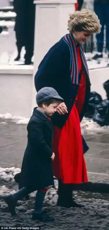 il primo giorno di scuola di william con diana