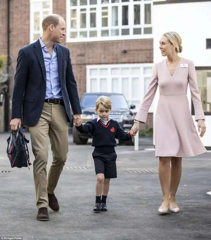 il principino george primo giorno di scuola