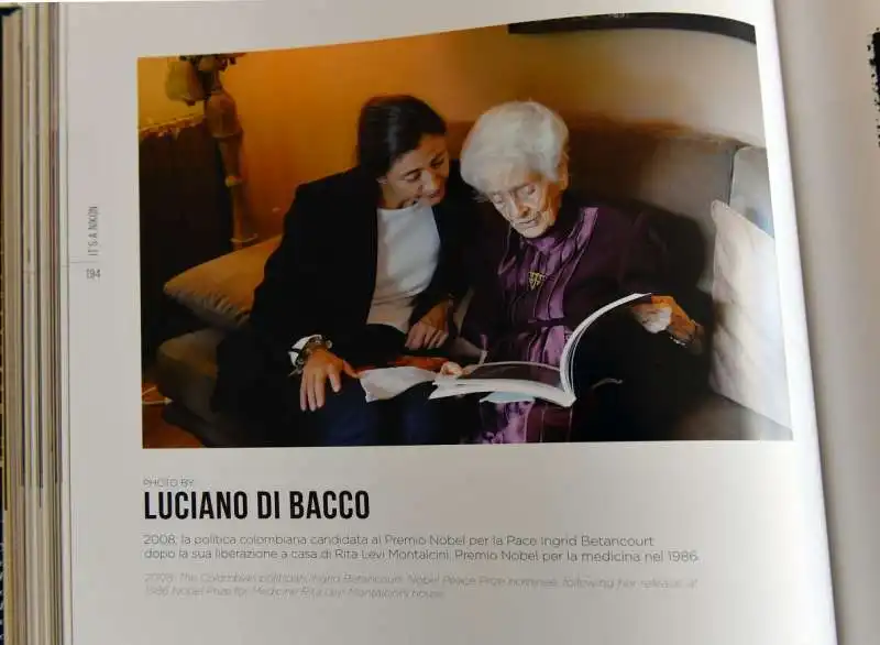 ingrid betancourt  e rita levi montalcini  fotografate da luciano di bacco