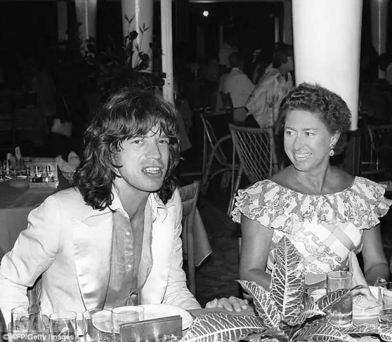 margaret con mick jagger