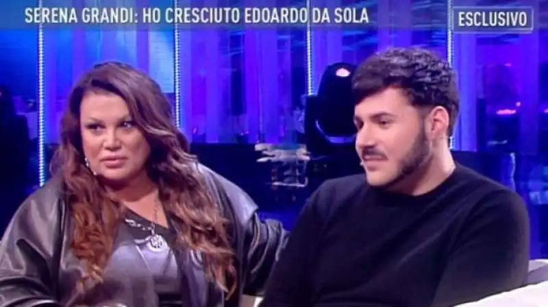 SERENA GRANDI E IL FIGLIO EDOARDO ERCOLE  