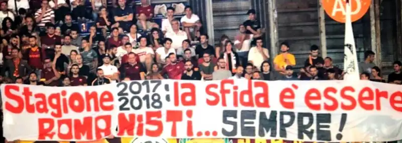 STRISCIONE TIFOSI ROMA