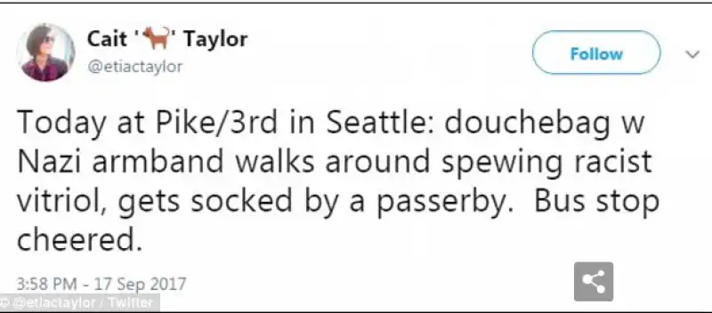 TWEET SUL NEONAZI A SEATTLE 2