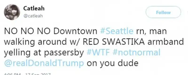 TWEET SUL NEONAZI A SEATTLE