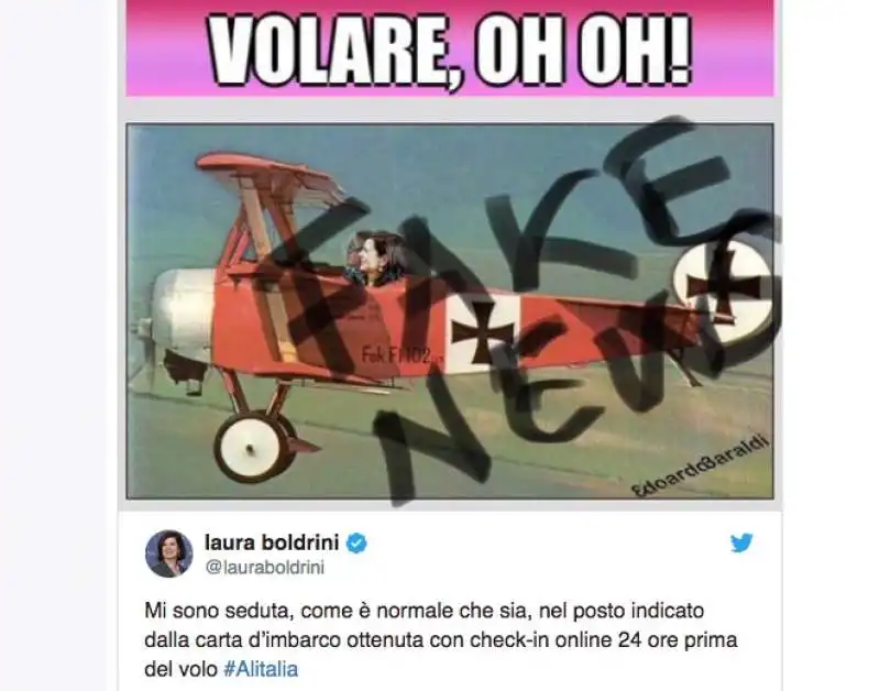 boldrini bolla dagospia come fake news