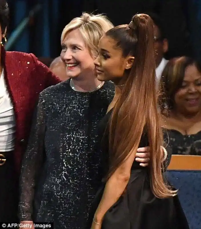 hillary clinton ariana grande