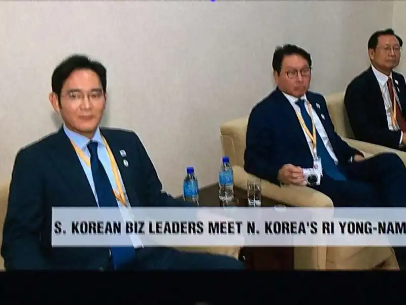 i leader delle  imprese sudcoreane a pyongyang