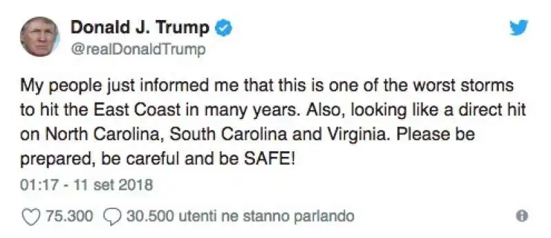 i tweet di trump 1