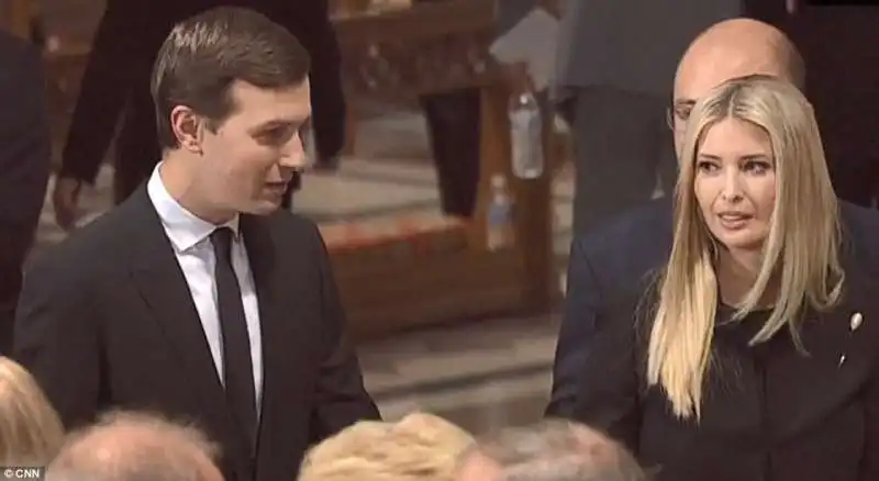 ivanka trump e jared kushner ai funerali john mccain