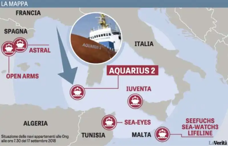 LA AQUARIUS TORNA IN MARE