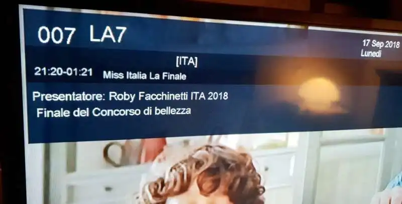 la7 confonde roby con francesco facchinetti