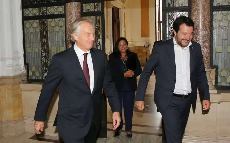 MATTEO SALVINI TONY BLAIR