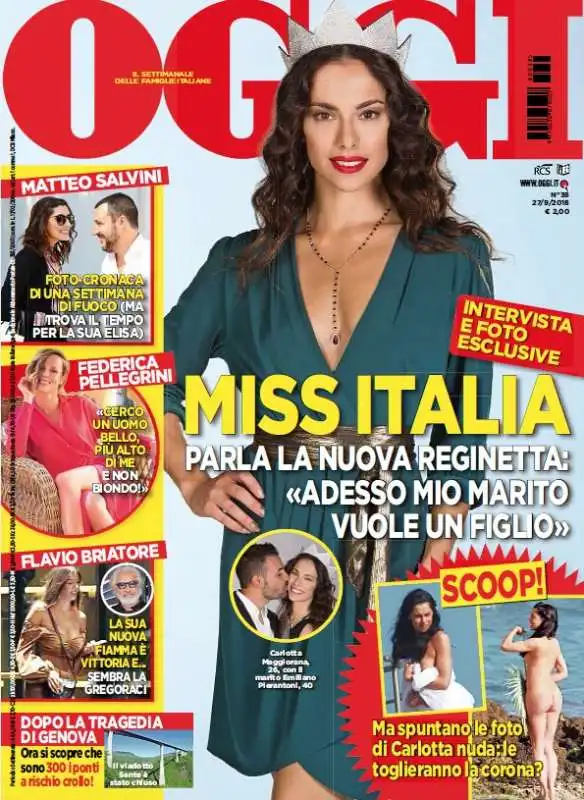 miss italia carlotta maggiorana su oggi  