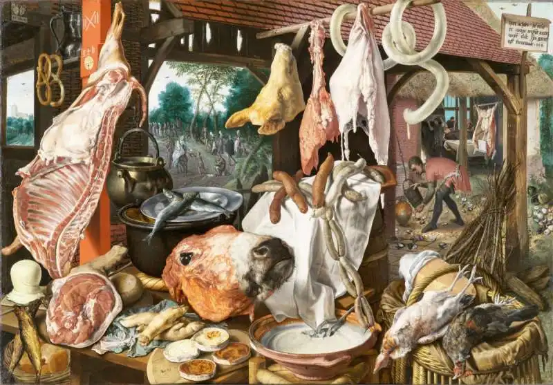 PIETER AERTSEN BANCO DI MACELLERIA