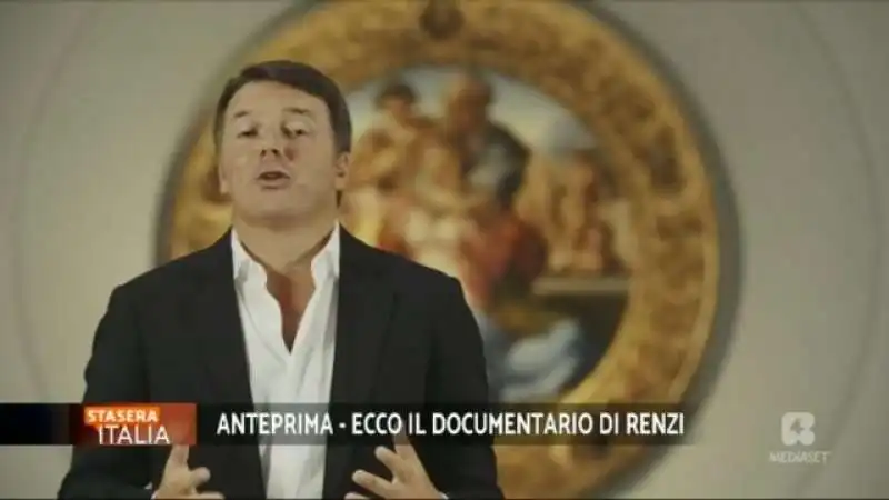 RENZI  PRESENTA IL TONDO DONI 