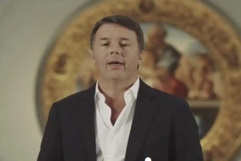 RENZI PRESENTA IL TONDO DONI 