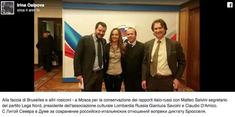 salvini a mosca con gianluca savoini e claudio d'amico