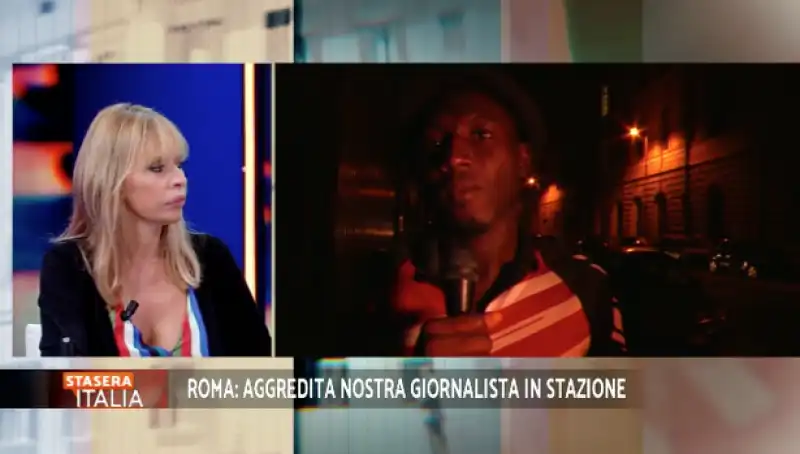 stasera italia giornalista aggredita