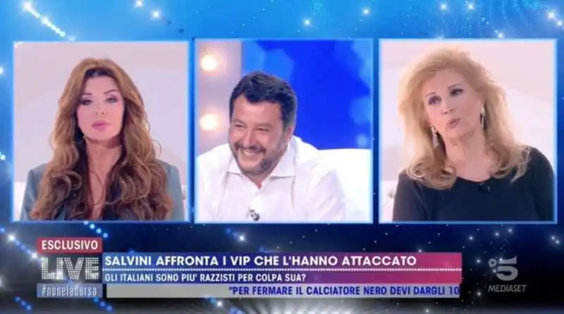 alba parietti matteo salvini iva zanicchi 