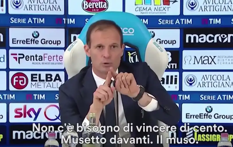 allegri e il 'corto muso'