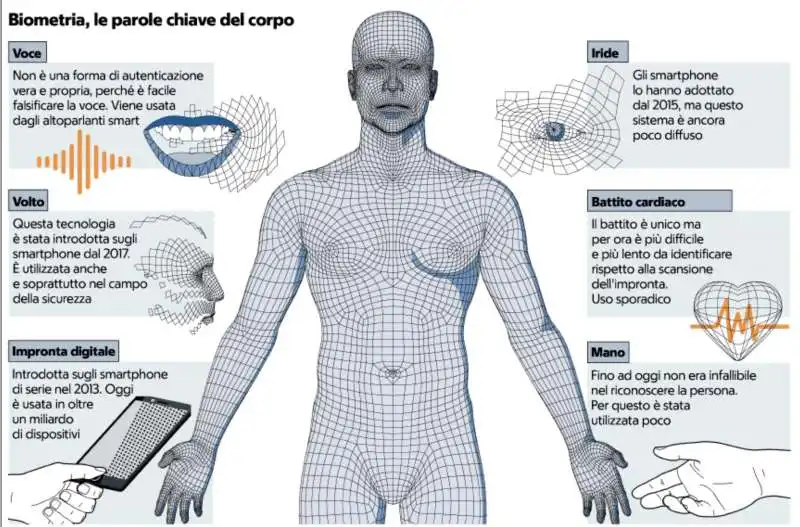 biometria   infografica la repubblica