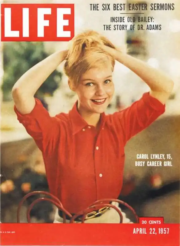 carol lynley sulla copertina di life a 15 anni