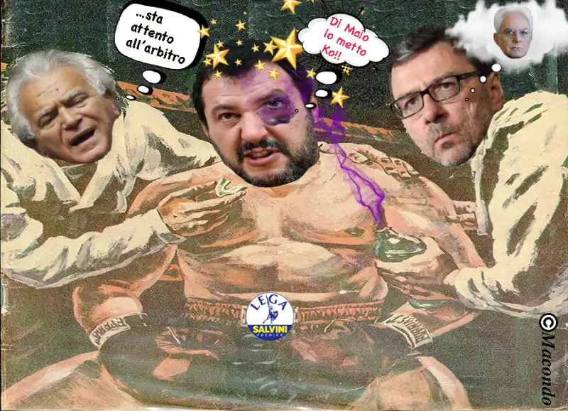 DENIS VERDINI MATTEO SALVINI GIANCARLO GIORGETTI