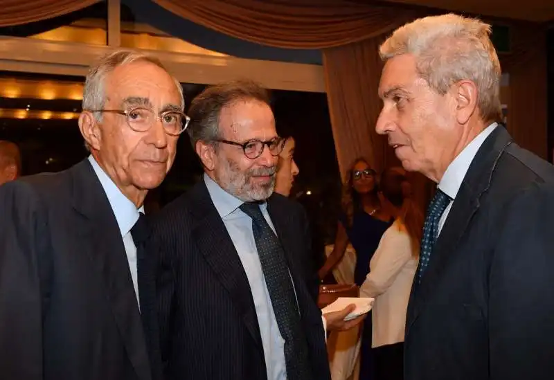 franco carraro umberto ranieri e antonio padellaro  foto di bacco